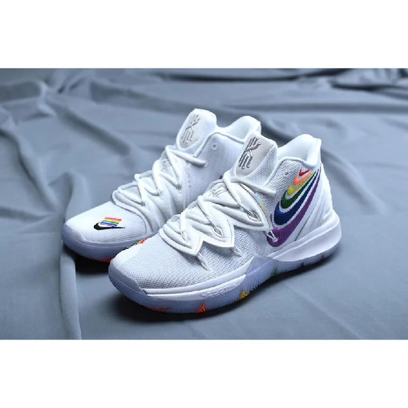 Basketball Shoes For Exclusive Merchandise-Nike Kyrie 5 rainbow white off