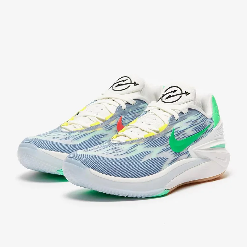 Basketball Shoes For Holiday Sales-nike air zoom gt cut 2 blue and green shoes