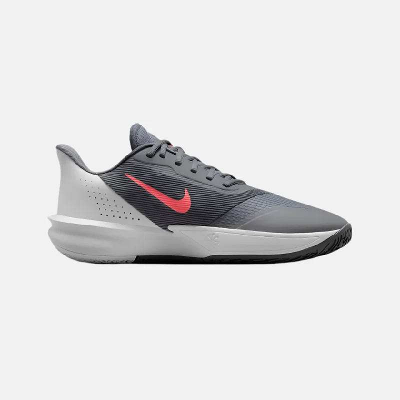 Basketball Shoes With Professional Grip-Nike Precision 7 Men's Basketball Shoes -Smoke Grey/Iron Grey/Hot Punch/Photon Dust