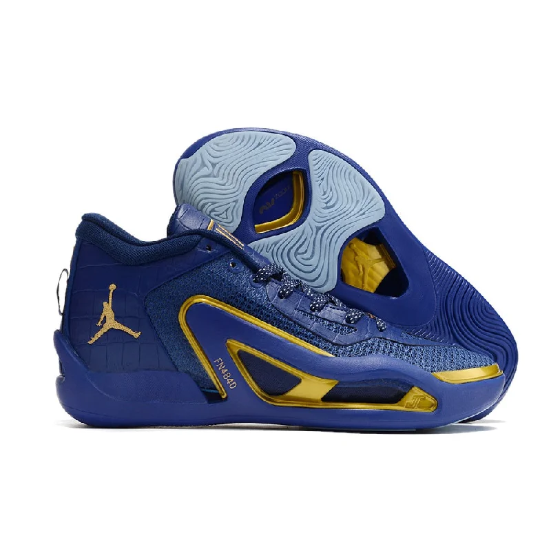 Basketball Shoes For Kids With Custom Colors-Jt1 blue gold