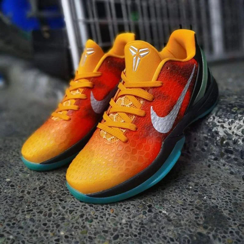 Basketball Shoes With Sleek Designs-nike kobe 6 protro orange county shoes