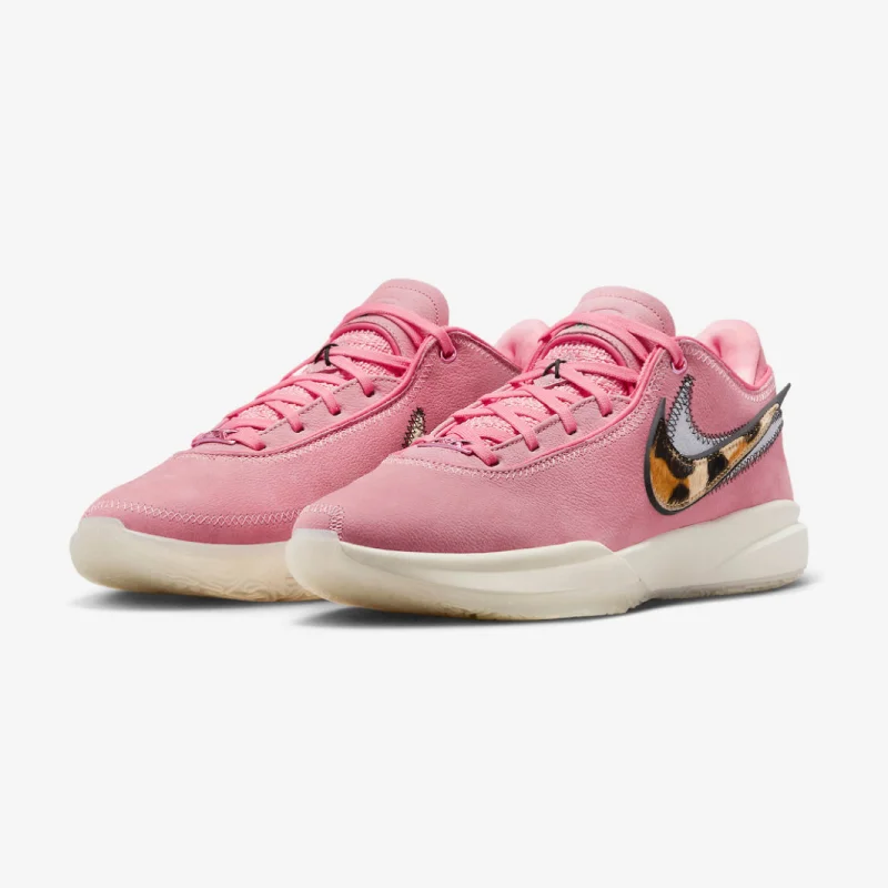 Basketball Shoes For Soft Foot Support-Nike lebron 20 pink