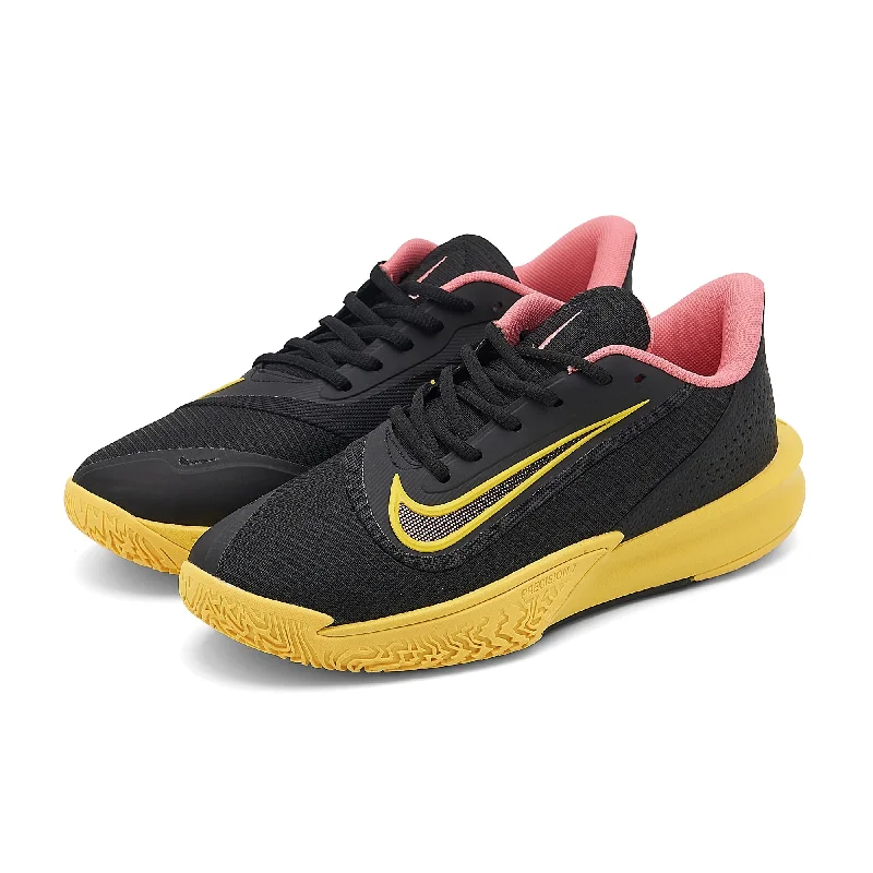 Basketball Shoes With Arch Support-Nike Precision 7 Black&Yellow