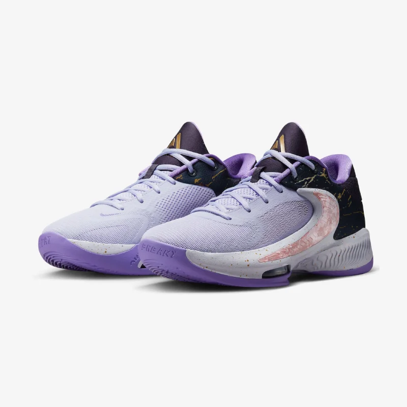 Basketball Shoes With High-Performance Cushioning-Nike Zoom Freak 4 light purple