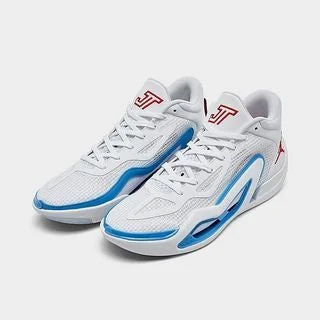 Basketball Shoes For Durability-Jt1 white blue