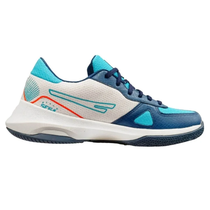 Basketball Shoes With Lightweight Design-Sega Swing Basketball Shoes (White/Blue)