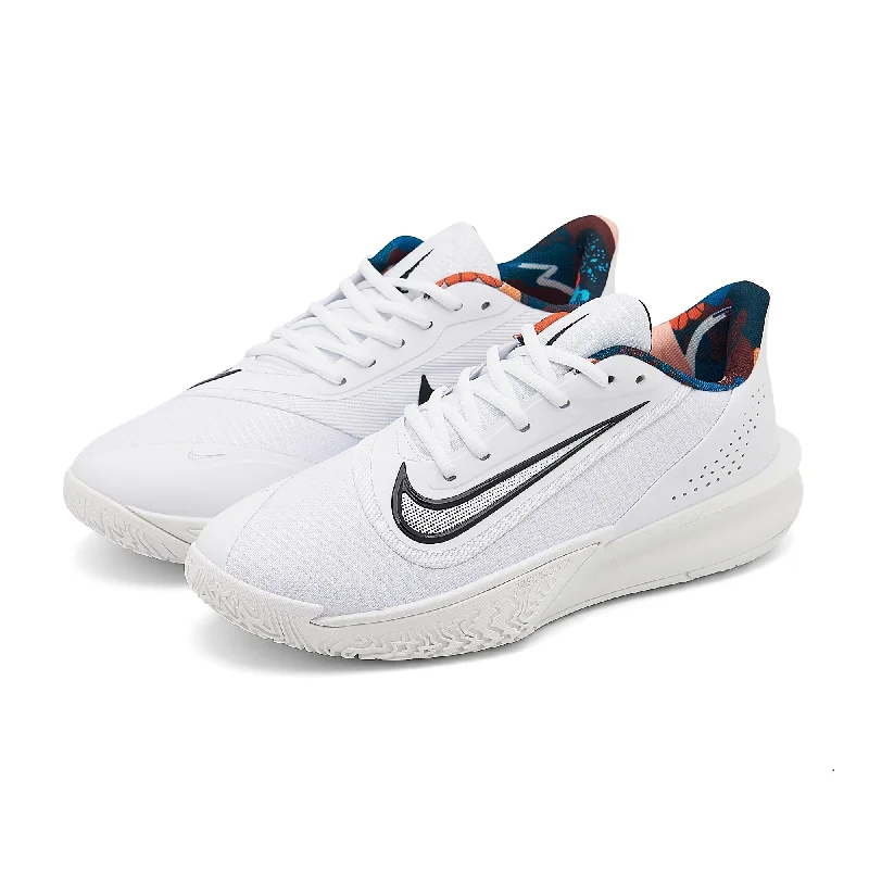 Basketball Shoes With Custom Insoles-Nike Precision 7 Full White