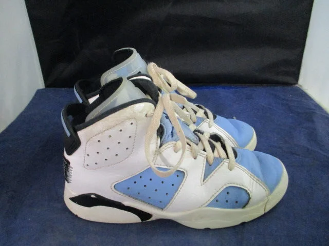 Basketball Shoes For Gift Customization-Used Nike Air Jordan 6 VI Retro University Blue Shoes Youth Size 1