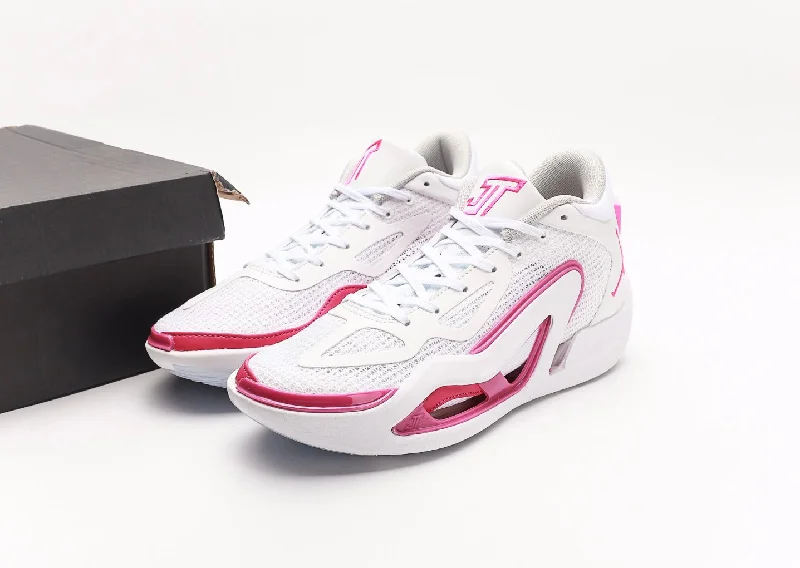 Basketball Shoes For Street Basketball-Nike jti tatum 1 white/pink