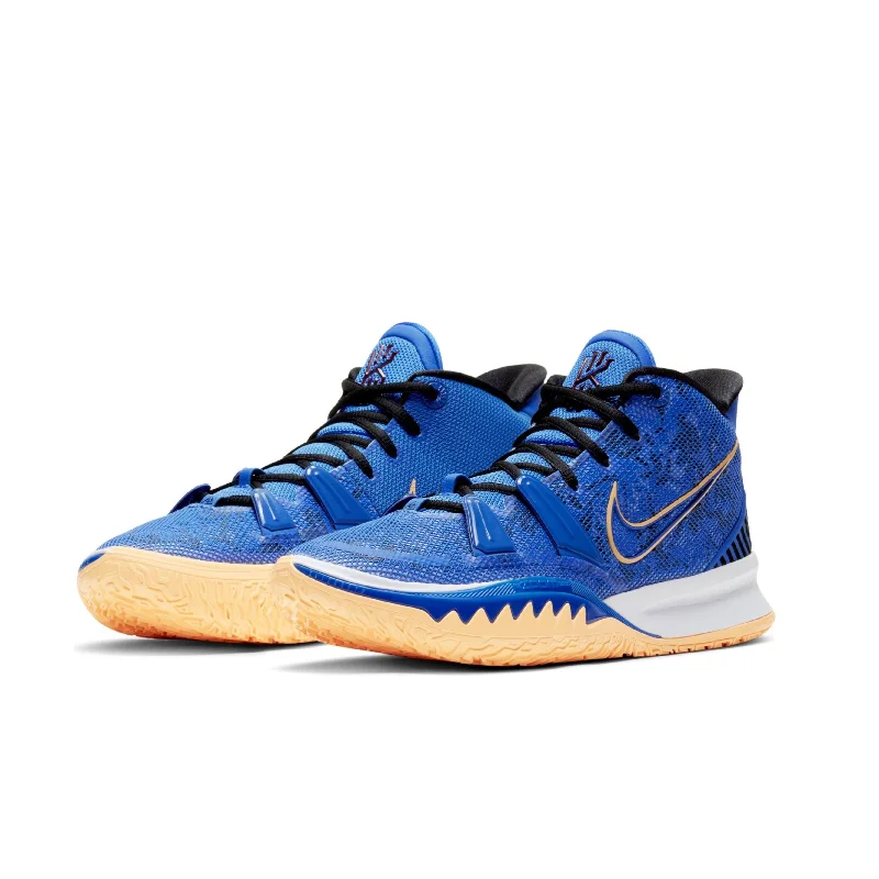 Basketball Shoes With Extra Padding-Nike Kyrie 7 blue/orange