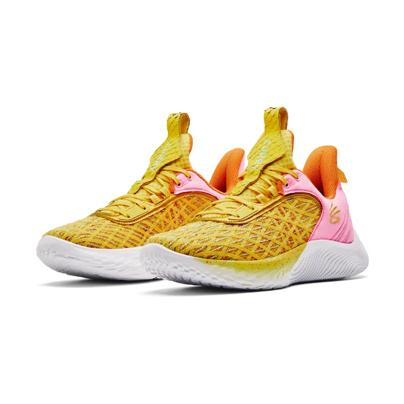 Basketball Shoes With Professional Grip-Under armor Curry  Flow 9 yellow