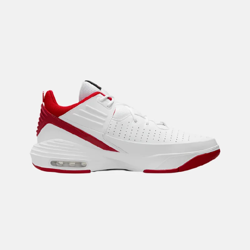 Basketball Shoes With Energy Return Cushioning-Nike Jordan Max Aura 5 Men's Basketball Shoes -White/Black/Gym Red