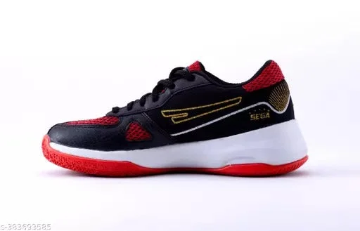 Basketball Shoes For Soft Cushioning-Sega Swing Basketball Shoes (Black/Red)