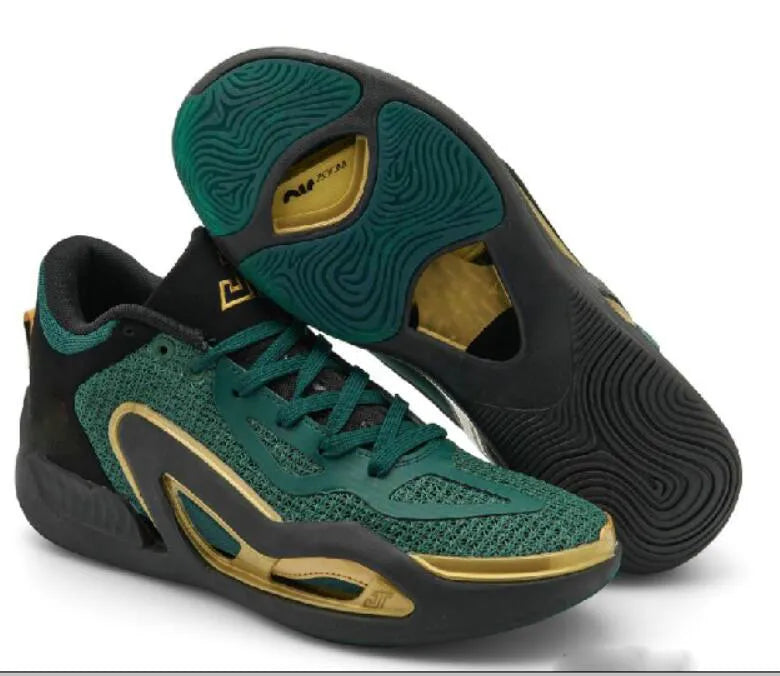 Basketball Shoes With Player Names-Jt1 vintage green