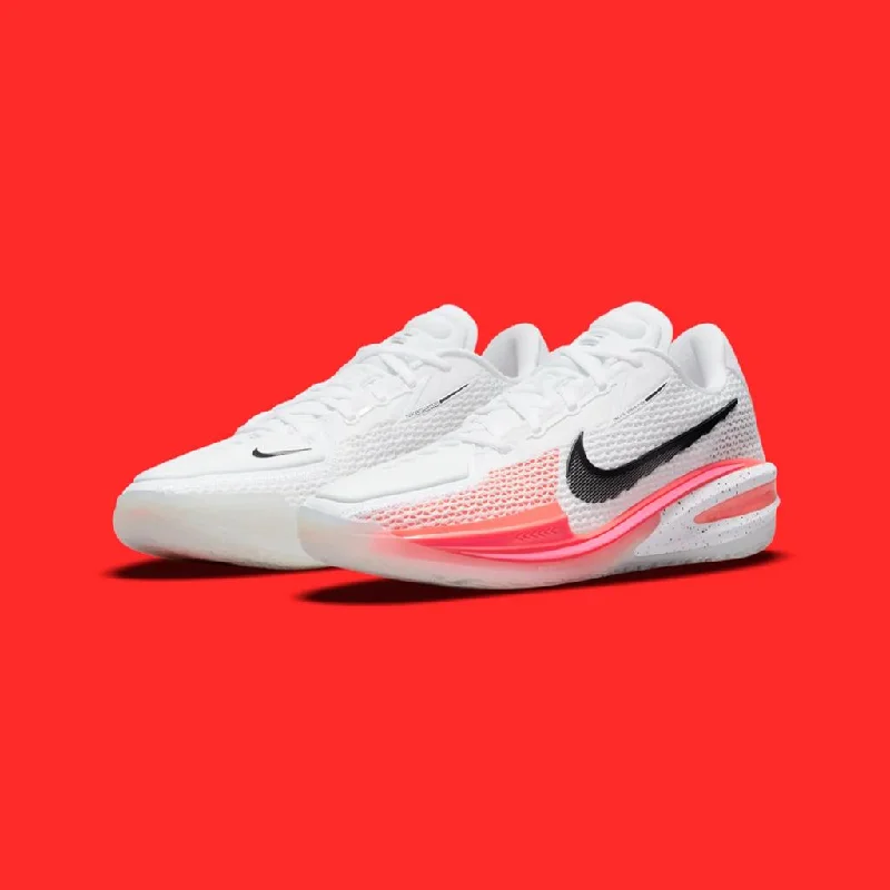 Basketball Shoes For Casual Players-nike air zoom gt cut white red pink  shoes