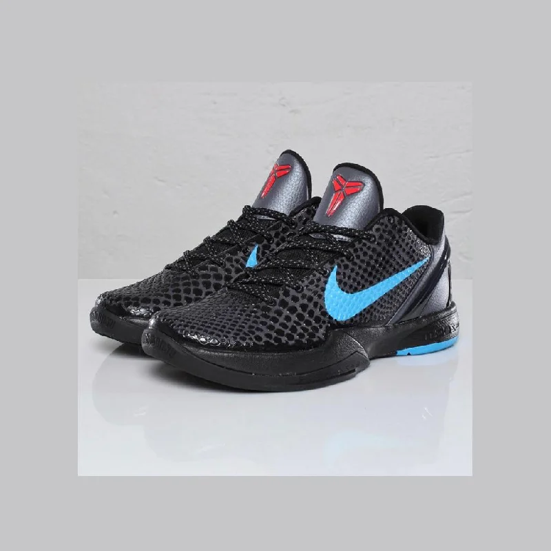 Basketball Shoes With Extra Traction-nike kobe 6 black and blue shoes