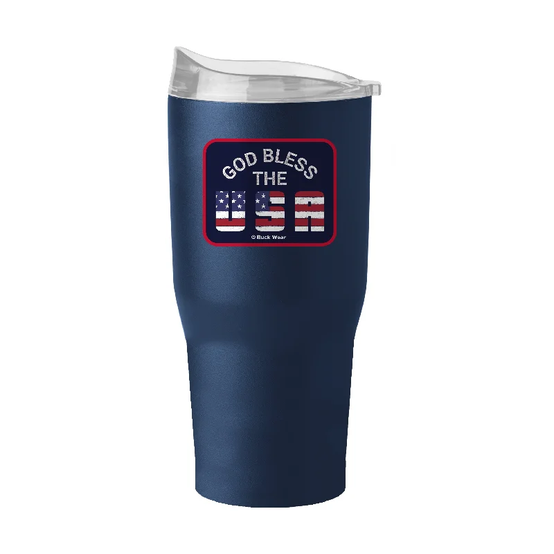 Team Mug For Tournament Fan Custom Gear-Bless The U.S. 30oz Powder Coat Tumbler