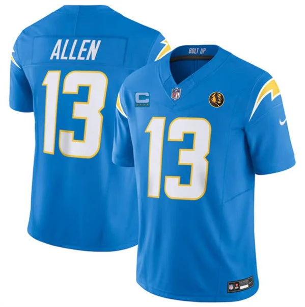 Football Jersey For Breathable Fabric-Men's Los Angeles Chargers #13 Keenan Allen Light Blue 2023 F.U.S.E. With John Madden Patch Vapor Limited Football Stitched Jersey