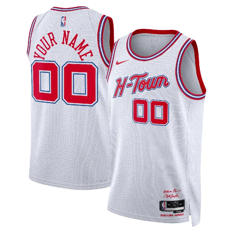 Basketball Jersey For Signature Design-Houston Rockets Unisex 2023/24 Custom Swingman Basketball Jersey - White - City Edition