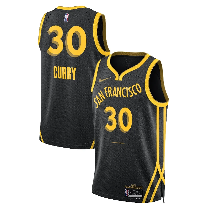 Basketball Jersey For Limited Edition-Stephen Curry Golden State Warriors Unisex 2023/24 Swingman Basketball Jersey - Black - City Edition