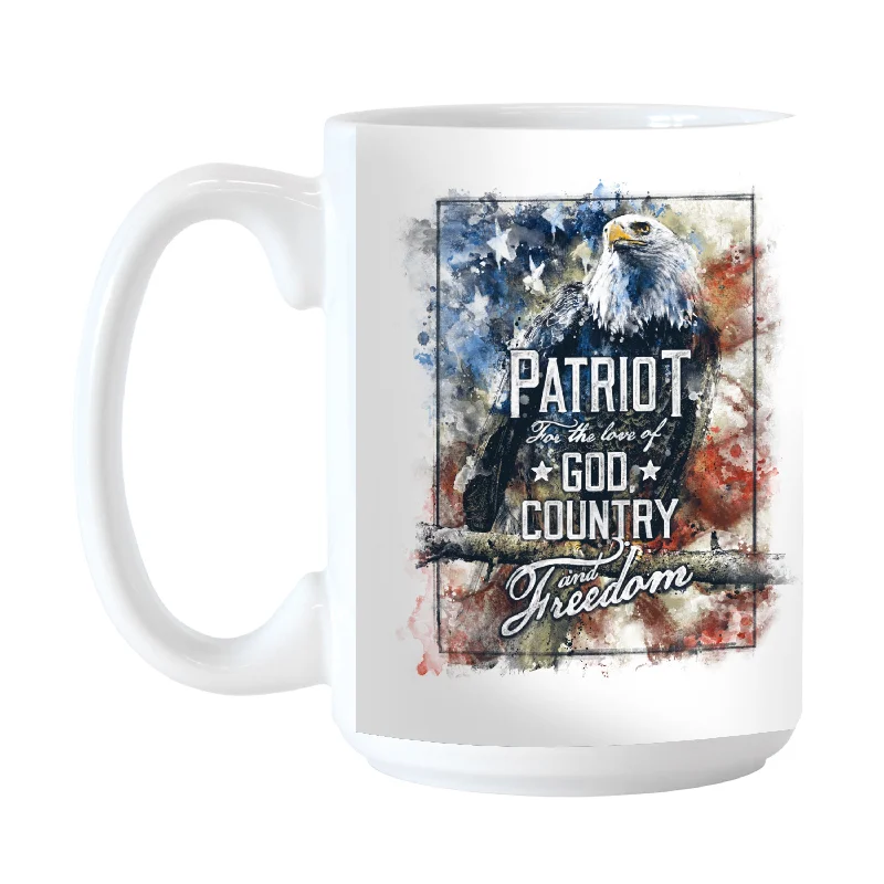 Team Mug For Custom Player Gear-Patriot Eagle 15oz Sublimated Mug