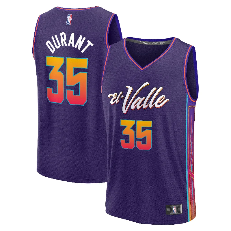 Basketball Jersey For Alumni Gear-Kevin Durant Phoenix Suns Branded Fast Break Basketball Jersey - Purple - City Edition