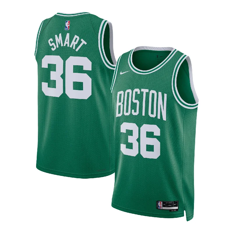 Basketball Jersey For Custom Team Designs-Marcus Smart Boston Celtics Unisex Swingman Basketball Jersey - Icon Edition - Kelly Green