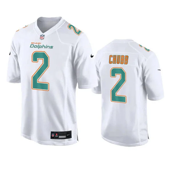 Football Jersey For Special Family Orders-Men's Miami Dolphins #2 Bradley Chubb White Fashion Vapor Untouchable Football Stitched Jersey