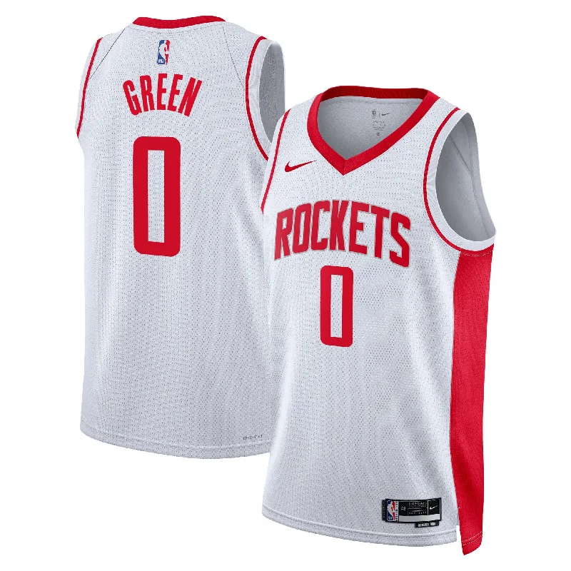 Basketball Jersey For Softball Custom Orders-Jalen Green Houston Rockets Swingman Basketball Jersey - Association Edition - White