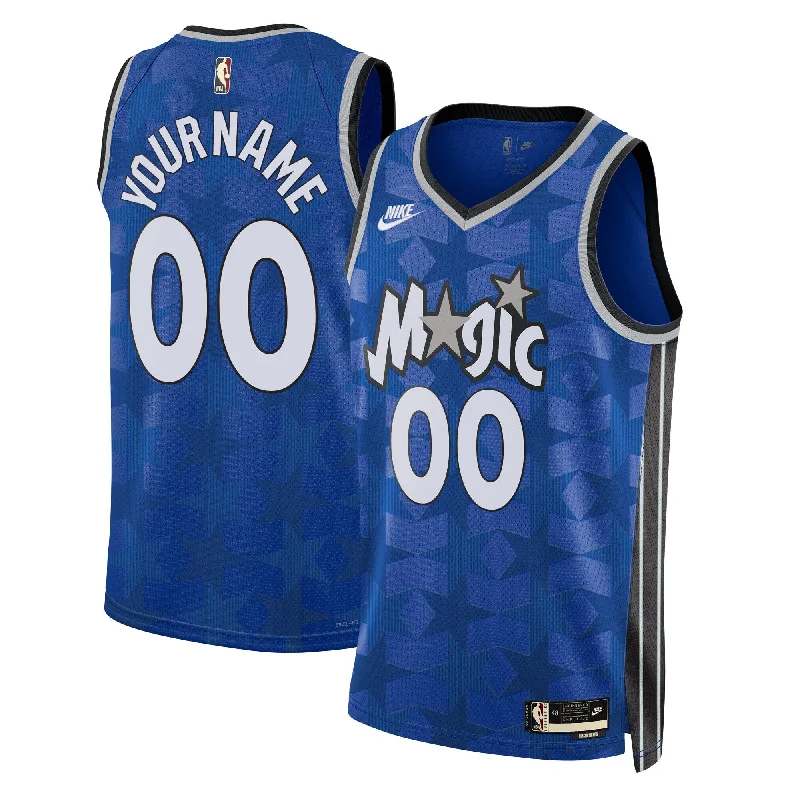 Basketball Jersey With Embroidered Logo-Orlando Magic Unisex 2023/24 Swingman Custom Basketball Jersey Classic Edition - Blue