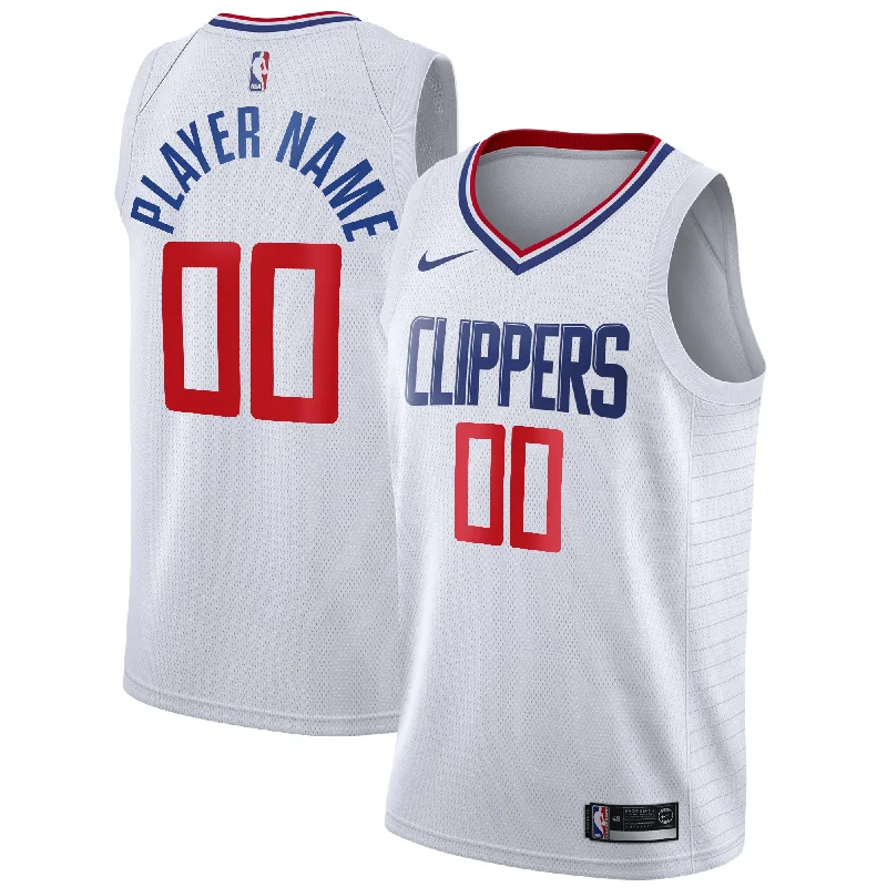 Basketball Jersey For Special Edition-La Clippers 2020/21 Swingman Custom Basketball Jersey - Association Edition - White