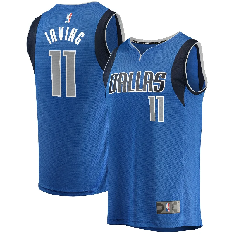 Basketball Jersey For Team Event Customization-Kyrie Irving Dallas Mavericks Branded Fast Break Player Basketball Jersey - Icon Edition - Blue