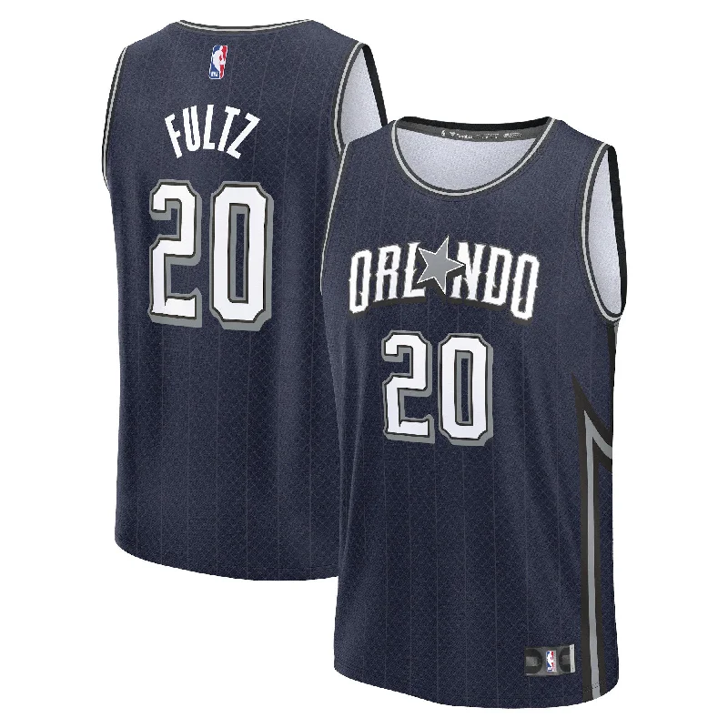 Basketball Jersey For Custom Fan Apparel-Markelle Fultz Orlando Magic Branded Fast Break Basketball Jersey - Navy - City Edition