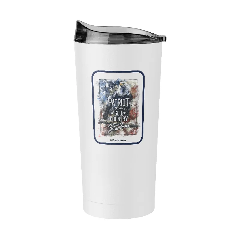 Team Mug With Custom Numbering-Patriot Eagle 20oz Powder Coat Tumbler