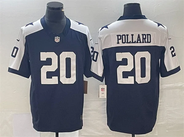 Football Jersey For Personalized Event Gear-Men's Dallas Cowboys #20 Tony Pollard Navy 2023 F.U.S.E.Thanksgiving Limited Football Stitched Jersey