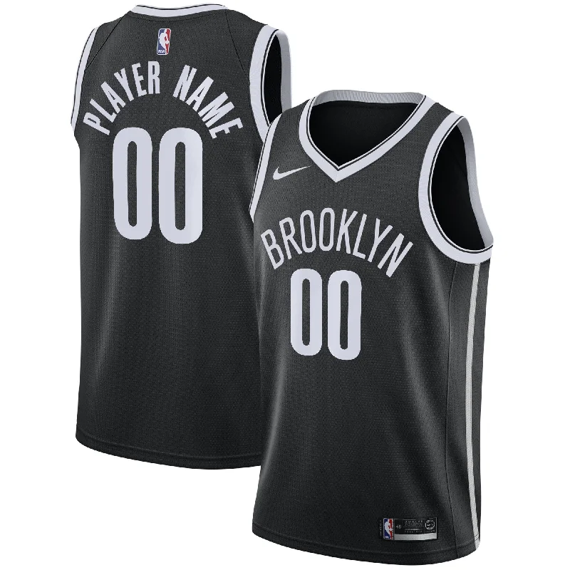 Basketball Jersey For Fan Apparel Custom Orders-Brooklyn Nets Swingman Custom Basketball Jersey Black - Icon Edition