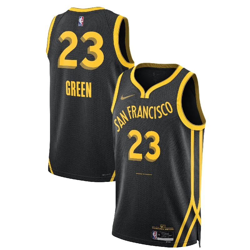 Basketball Jersey For Official School Gear-Draymond Green Golden State Warriors Unisex 2023/24 Swingman Basketball Jersey - Black - City Edition