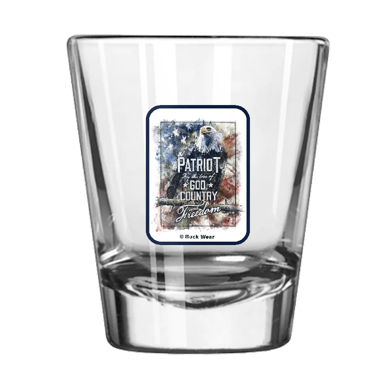 Team Mug For Professional Fan Customization-Patriot Eagle 2oz Shot Glass