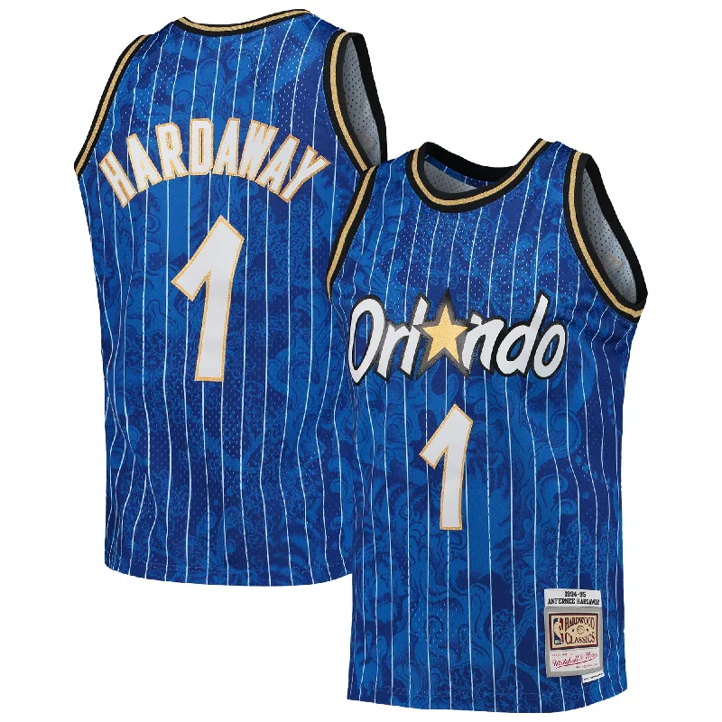 Basketball Jersey For Professional Game Day Gear-Penny Hardaway Orlando Magic Hardwood Classics 1994/95 Lunar New Year Swingman Basketball Jersey - Blue