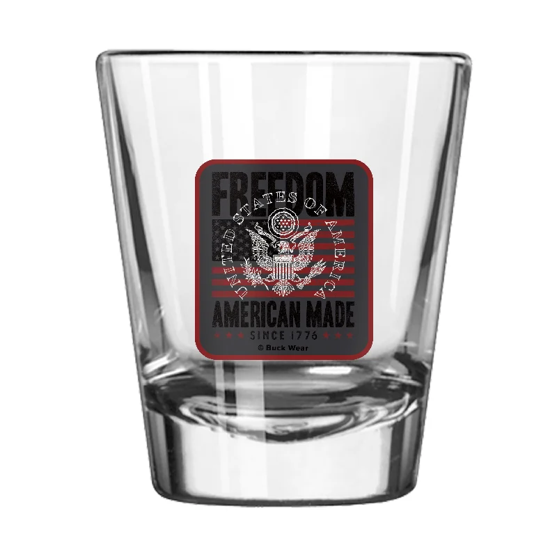 Team Mug For Personalized School Event Gear-Freedom "American Made" 2oz Shot Glass