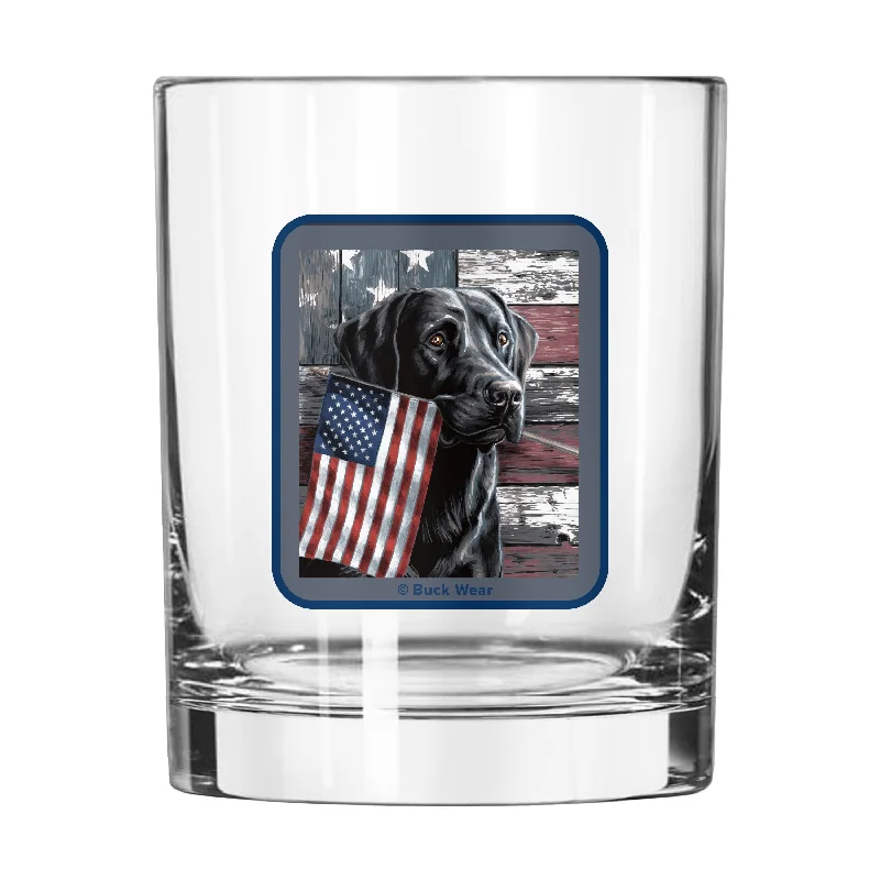 Team Mug For Custom Team Portraits-Vintage Dog 14oz Rocks Glass