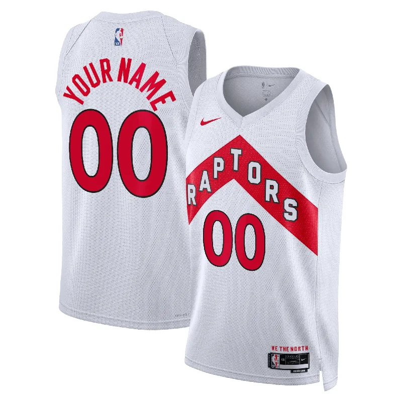 Basketball Jersey For Streetwear Style-Toronto Raptors Unisex Swingman Custom Basketball Jersey White - Association Edition