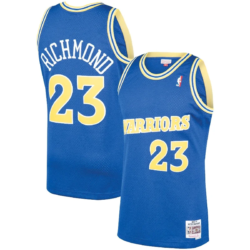 Basketball Jersey For Supportive Fit-Mitch Richmond Golden State Warriors 1990/91 Hardwood Classics Swingman Basketball Jersey - Royal