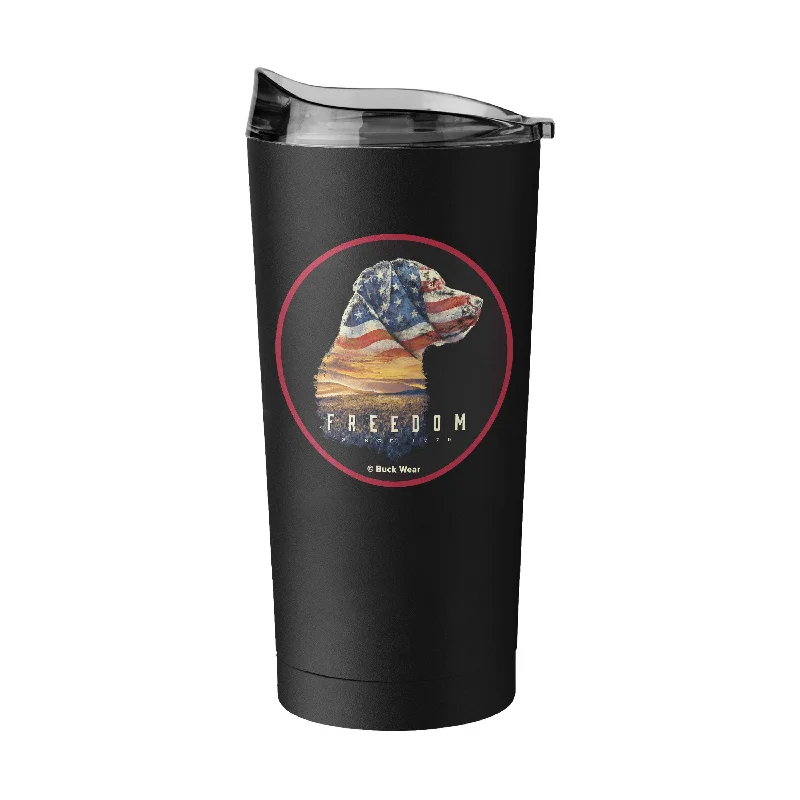 Team Mug For Professional Teams-Flag Dog 20oz Powder Coat Tumbler