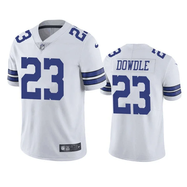 Football Jersey For Professional Team Gear-Men's Dallas Cowboys #23 Rico Dowdle White Vapor Untouchable Limited Stitched Football Game Jersey