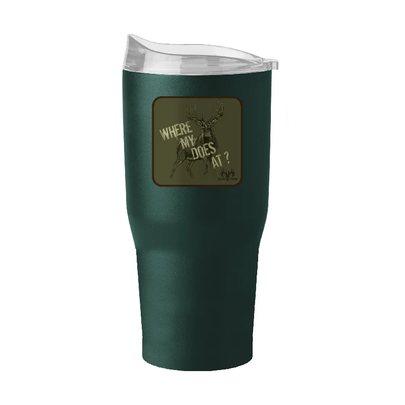 Team Mug For Group Fan Merchandise-Where My Does At 30oz Powder Coat Tumbler