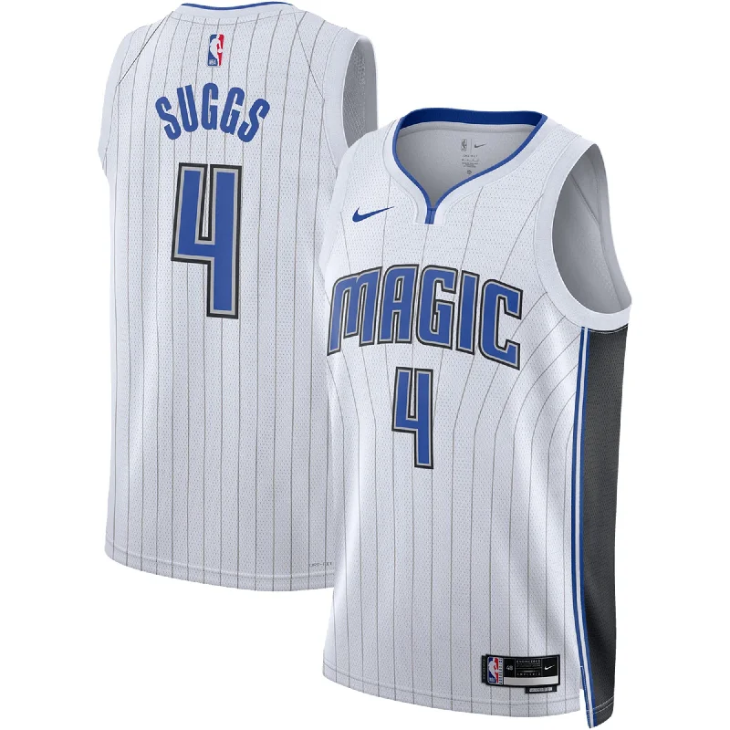 Basketball Jersey For Group Fan Orders-Jalen Suggs Orlando Magic Unisex Swingman Basketball Jersey - Association Edition - White