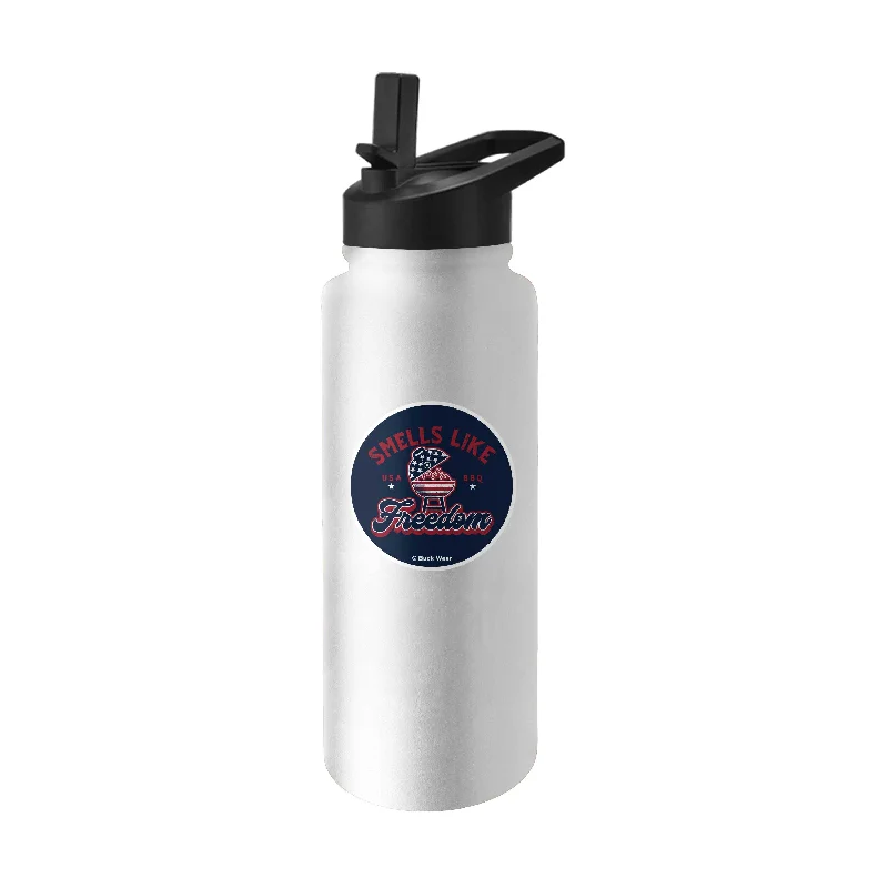 Team Mug For Team Custom Apparel-Smells Like Freedom 34oz Quencher Bottle