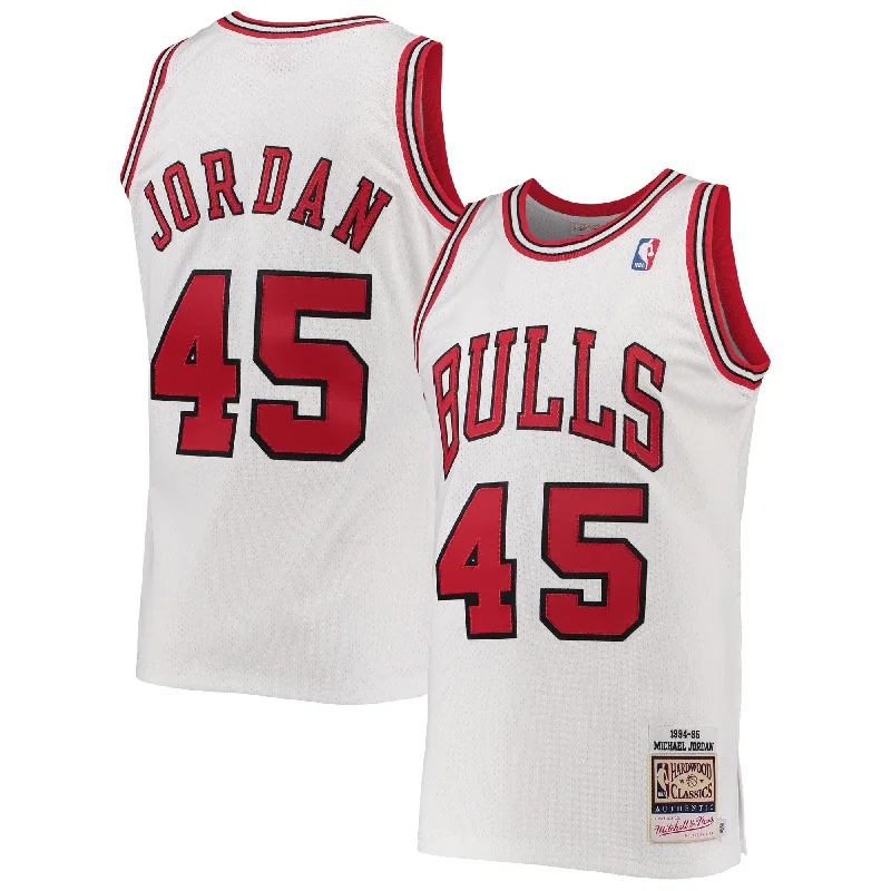 Basketball Jersey For Seasonal Custom Orders-Michael Jordan Chicago Bulls 1994-95 Hardwood Classics Player Basketball Jersey - White