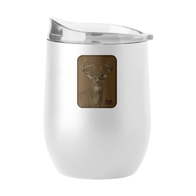 Team Mug For Personalized Gifts-Deer Portrait 16oz Powder Coat Curved Bev